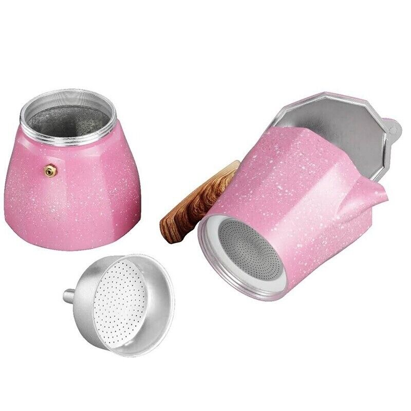 Coffee Pot 150ml Stovetop Espresso Shot Mocha Maker Kettle 15x12x15.5cm Aluminum