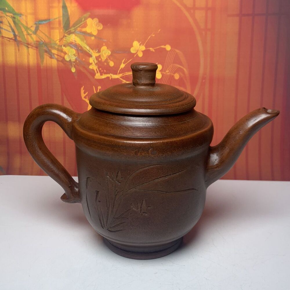 Vintage Chinese Yixing Purple Clay Teapot Zisha Ceremony Fashion Orchid Teaware