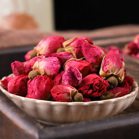 Organic Flower Red Rose Bud Tea,Aroma Dry flowers Floral Herbal Blooming Tea