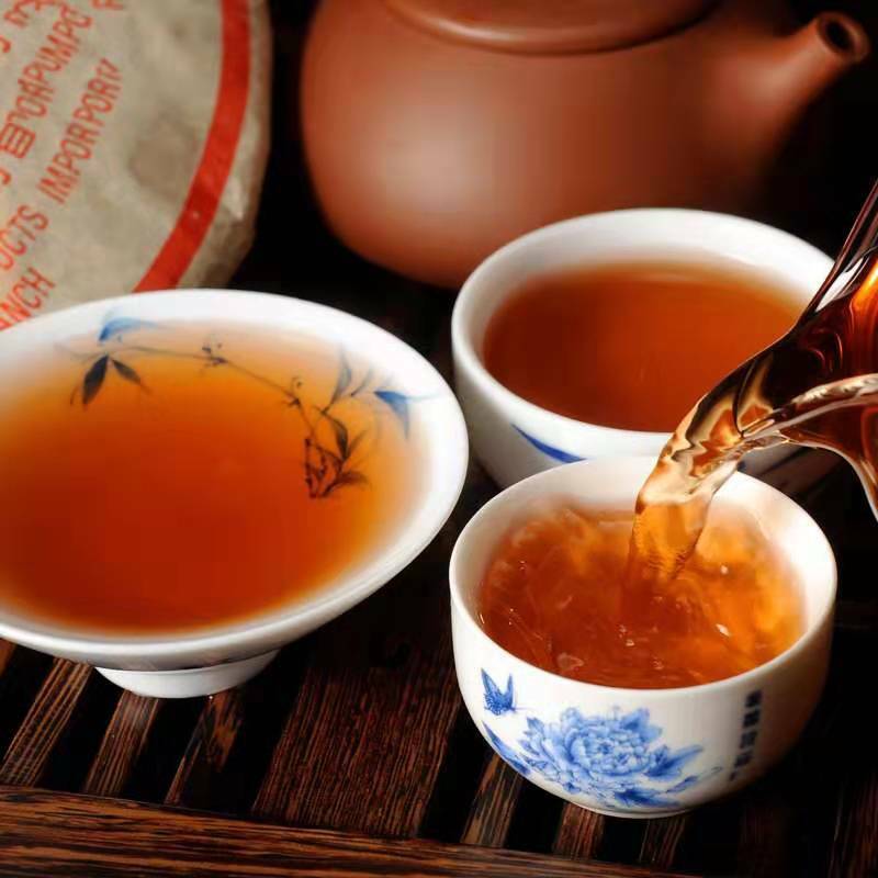 2006 CNNP Aged ZhongCha Green Seal Yunnan CHITSU PINGCHA Shu Puerh Ripe Tea 357g