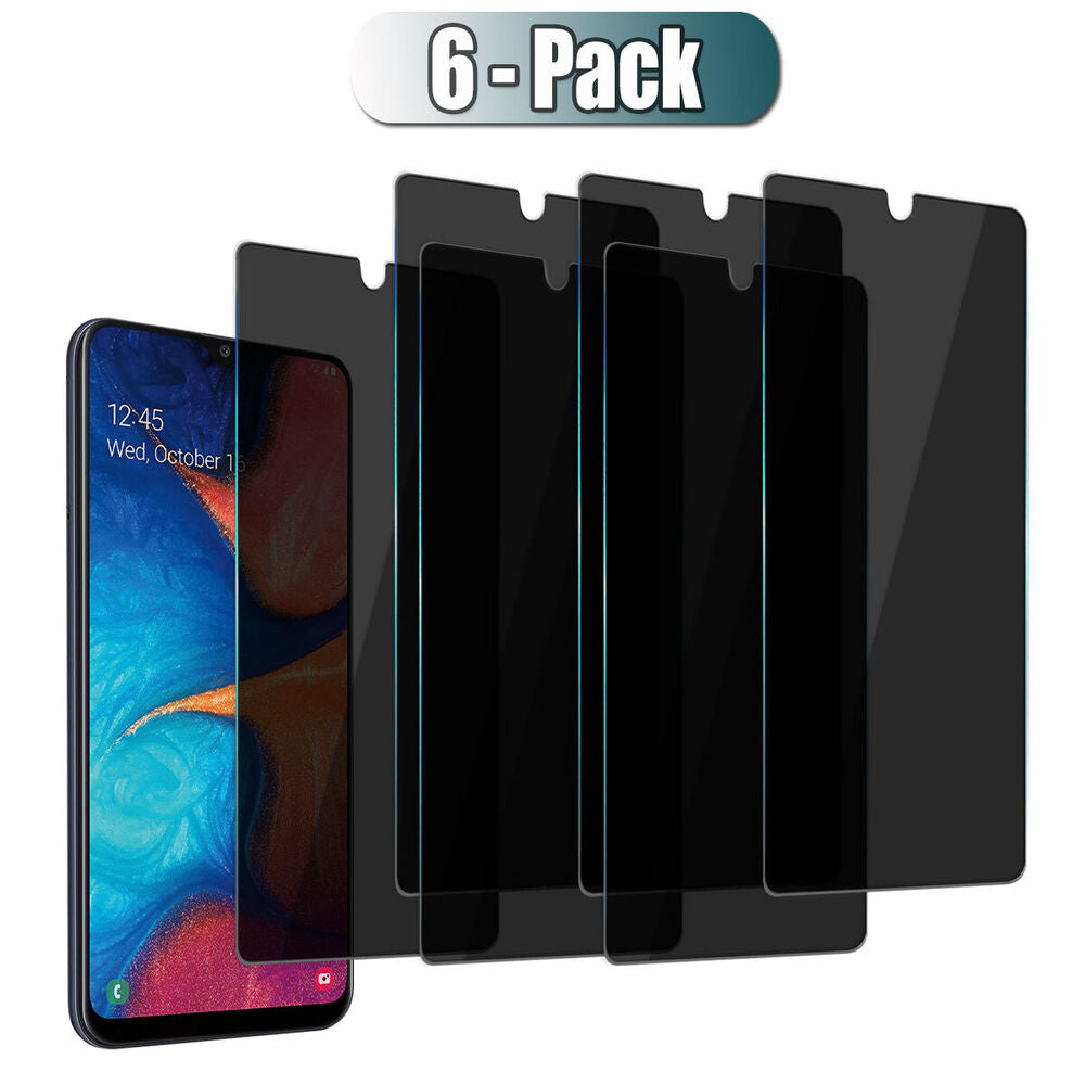For Samsung Galaxy A20 Privacy Glossy Tempered Glass Anti-Spy Screen Protector