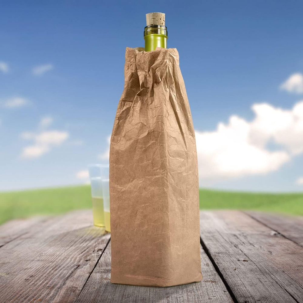 KoverUpz TYVEK BROWN BAG ARTWORK INSULATED WINE BOTTLE & 40oz COOLER SLEEVE...