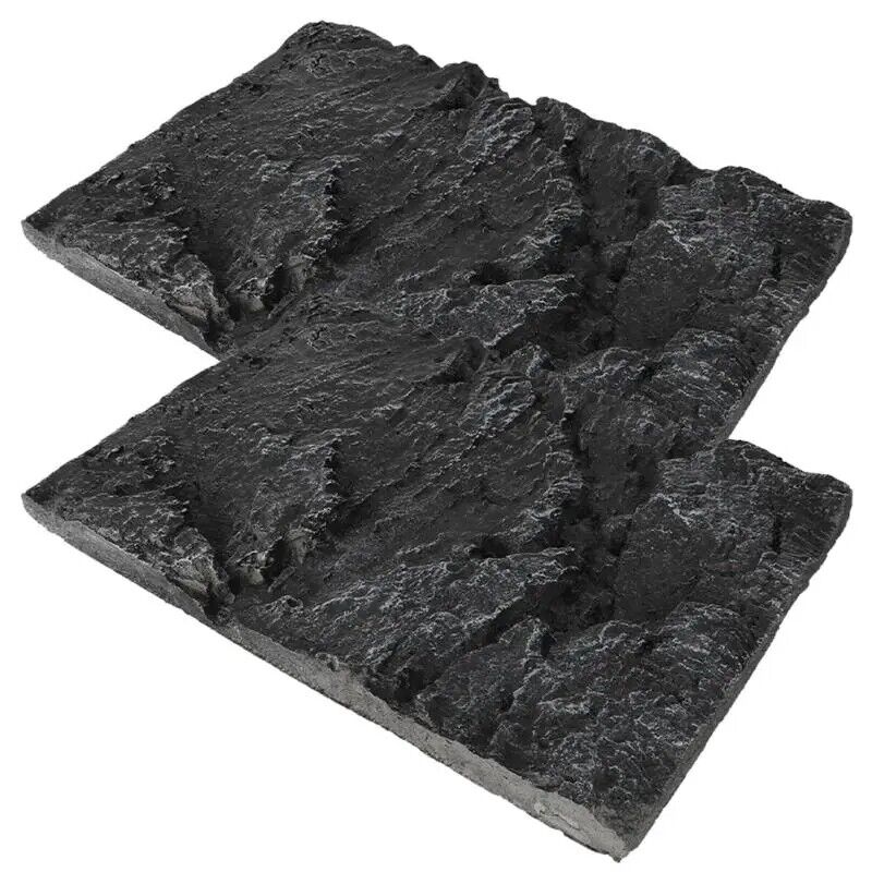 Terrarium Decorations Cling Reptile Box Backdrop Fish Tank Reptisoil Boards 2Pcs