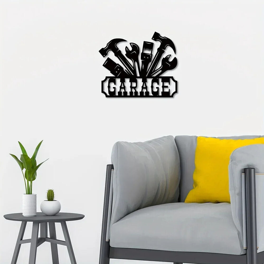 Garage Metal Wall Decor, Unique Garage Sign Wall Decor Plaque Art