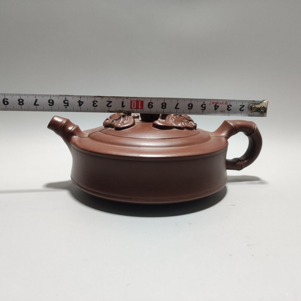 Vintage Chinese Yixing Purple Clay Teapot Zisha Ceremony Collection Calligraphy
