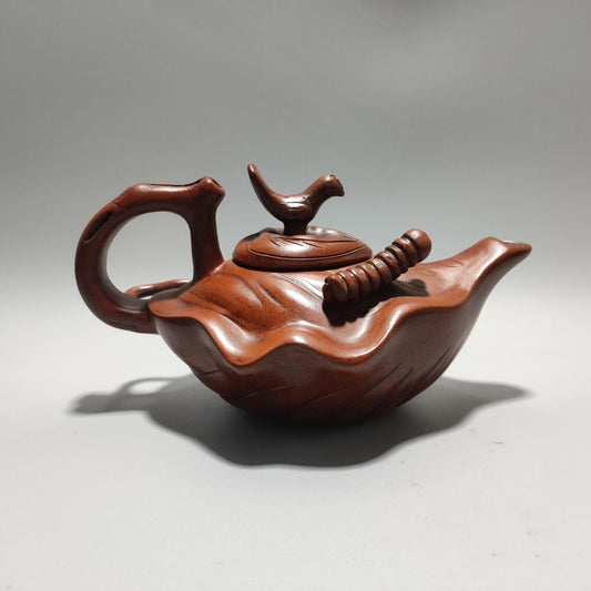 Chinese Yixing Purple Clay Teapot Tea Set Pot Zisha Ceramic Cute Decor Figurine