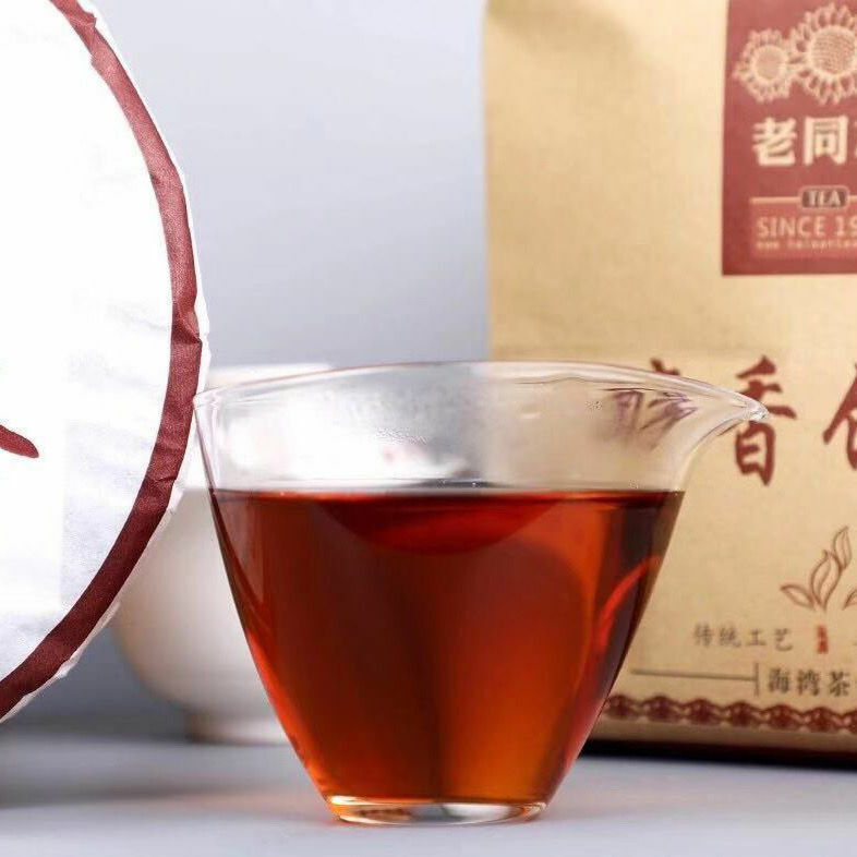 Anning Haiwan 2018 Pu'er Ripe Puer Tea Chun Xiang Bing Cha Batch 181 Pu Erh 357g