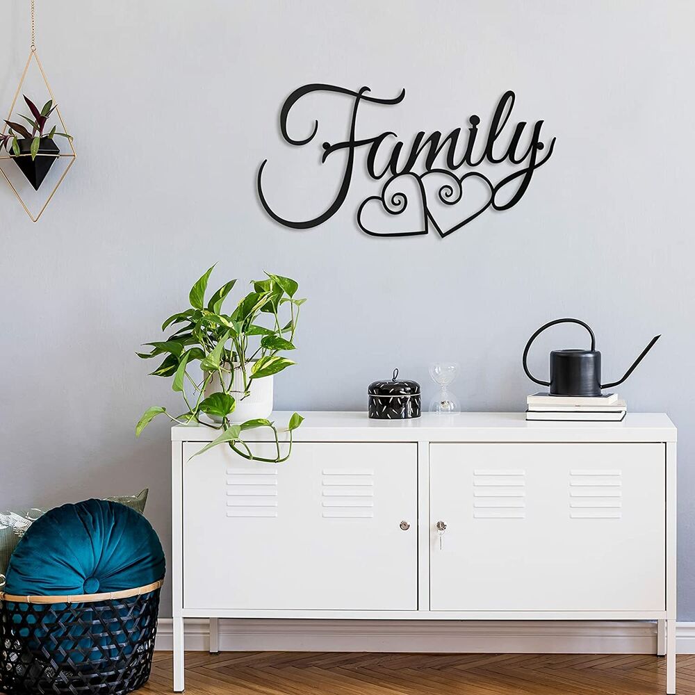 Family Wall Sign Family Wall Decor Sign Family Word Wall Art Family Wall Hanging