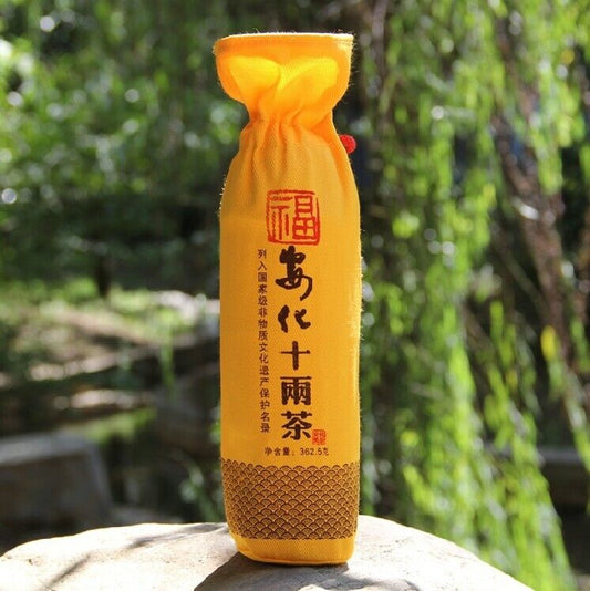 Anhua black tea, ten liang tea, Steamed rolls black tea, black tea, bamboo basket tea, 360g-