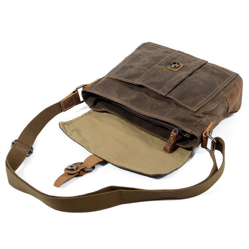 Crossbody Men'S Shoulder Bag Waterproof Canvas Bag Men'S Casual Messenger Bag
