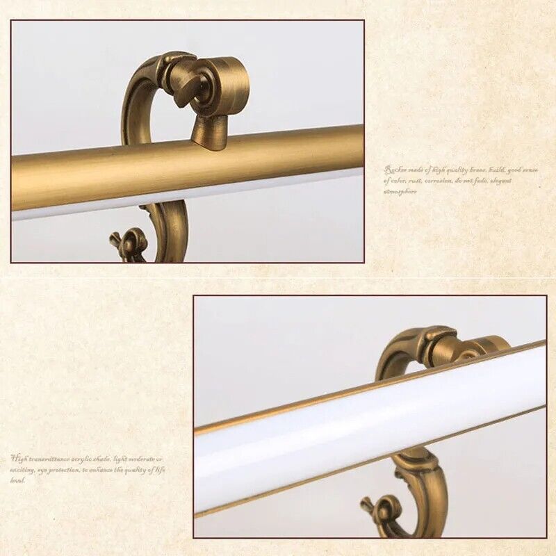 Wall Lights LED 8W Vintage Copper For Bedroom Mirror Lamp Bathroom Lighting 45cm