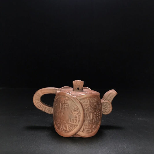 vintage chinese yixing purple clay teapot zisha ceremony teaware collection rare