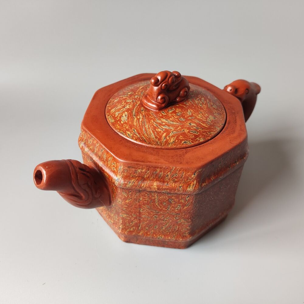 Vintage Chinese Yixing Purple Clay Teapot Zisha Ceramic Exquisite Tea Set Rare