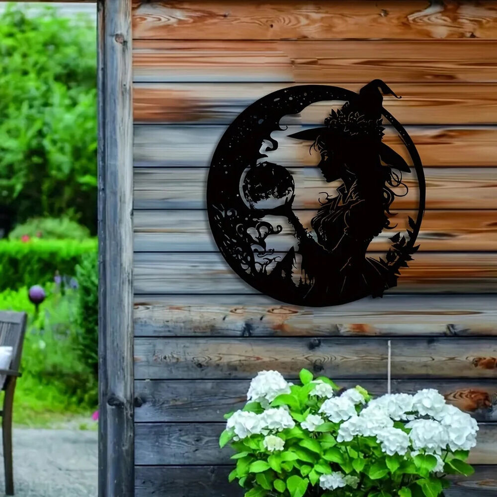 1pc Metal Witch Wall Art - Add A Terrible Touch To Your Home Decor