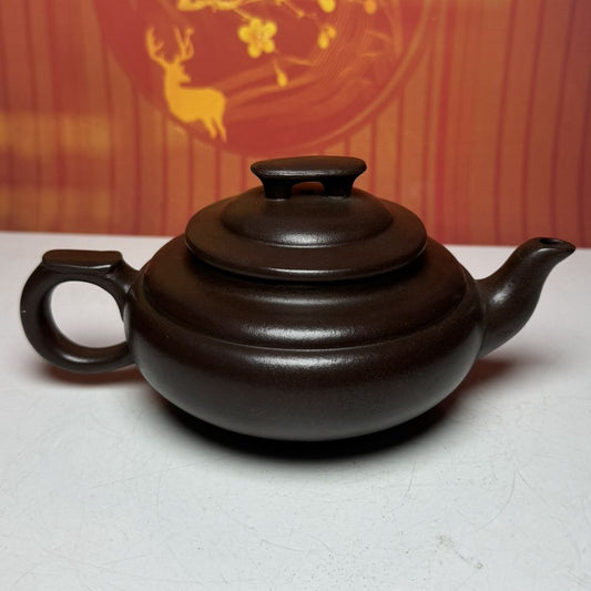 Vintage Chinese Yixing Purple Clay Teapot Zisha Ceremony Gift Teaware Exquisite