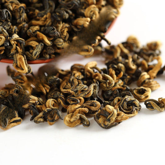 Supreme Yunnan Black Tea Fengqing Dian Hong Dianhong Snail Golden Bud