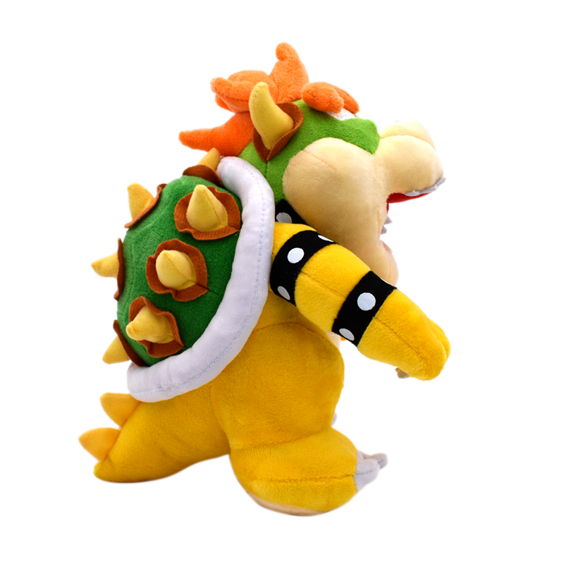 10" Super Mario Bros Bowser Figure Plush Toys Stuffed Doll Kids Birthday Gifts