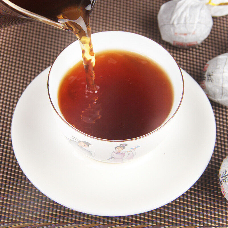 500g Small Grain Tea Ancient Tree Longzhu Tuocha Bulk Bingdao Cooked Pu'er Tea