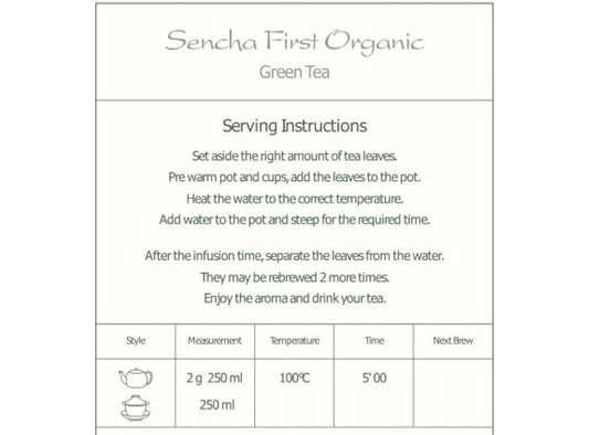 Sencha Organic Green Tea Japan - Sen Ca - Sencha Green Tea Organic Tea