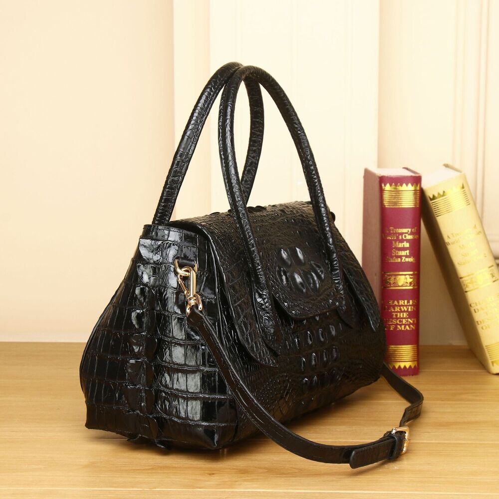 New crocodile pattern handbag, top cow leather wedding bag sling shoulder bag