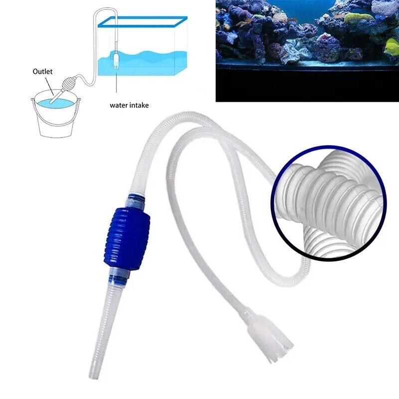 Aquariums Accessories Fish Tank Semi-Automatic Siphon Vacuum Cleaners Pump 140cm