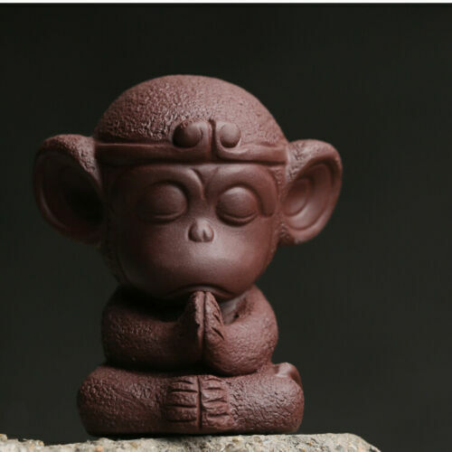 creative home decoration yixing zisha tea pet monkey statue small tea play new