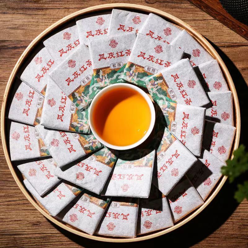 5Pcs Yunnan Fengqing Green Tea Brick Honey Flavour Raw Tea One Piece One Cup Tea