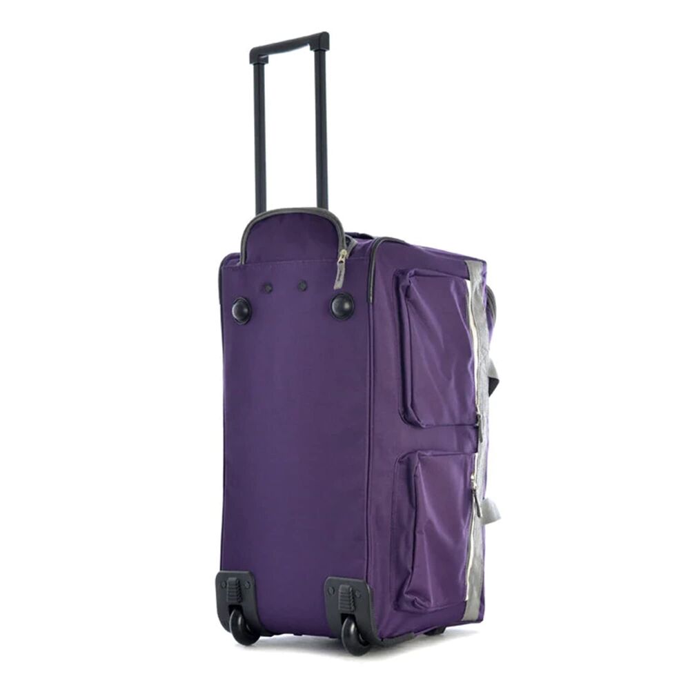 Olympia 8 Pocket Large Rolling Duffle Bag, Garment 29 inch, Dark Lavender