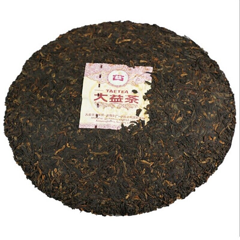 357g TAETEA Red Jade Menghai Dayi Hong Yu Pu-erh Tea Cake Ripe Puer Pu'er