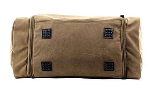 JIAO MIAO Overnight Handbag Shoulder Canvas One Size (Hardcode), Coffee