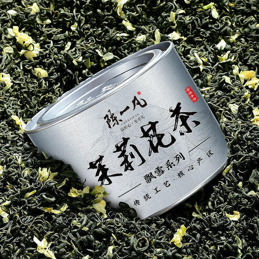 Intense Jasmine Tea 陈一凡 川派茉莉飘雪 浓香型茉莉花茶圆罐装