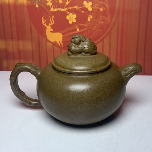 Chinese Yixing Purple Clay Teapot Tea Set Pot Zisha Ceramic Cute Decor Figurine
