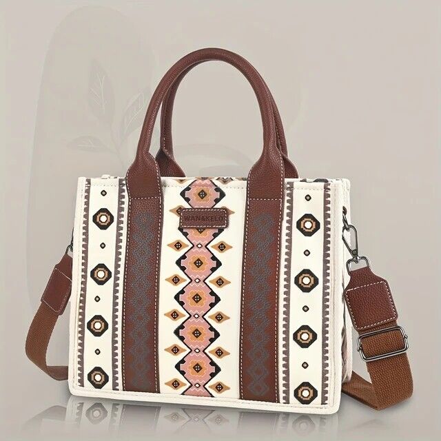 WAN&KELO Tote Bag Western Purses for Women Shoulder Boho Aztec Handbags