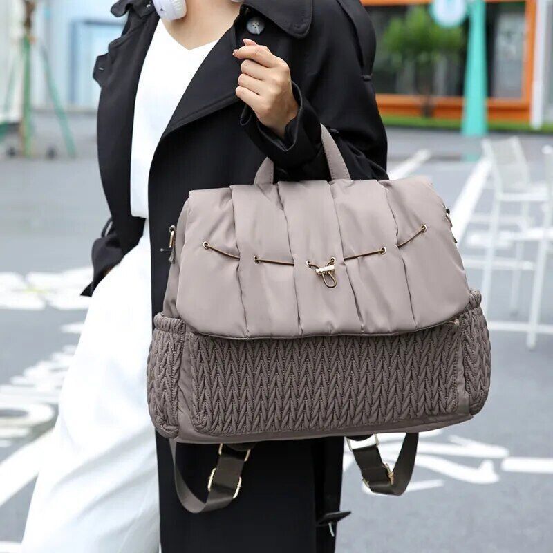 Multifunctional Room Quilted 3PCS Set Baby Bag Baby Bottle Bag Mommy Backpack