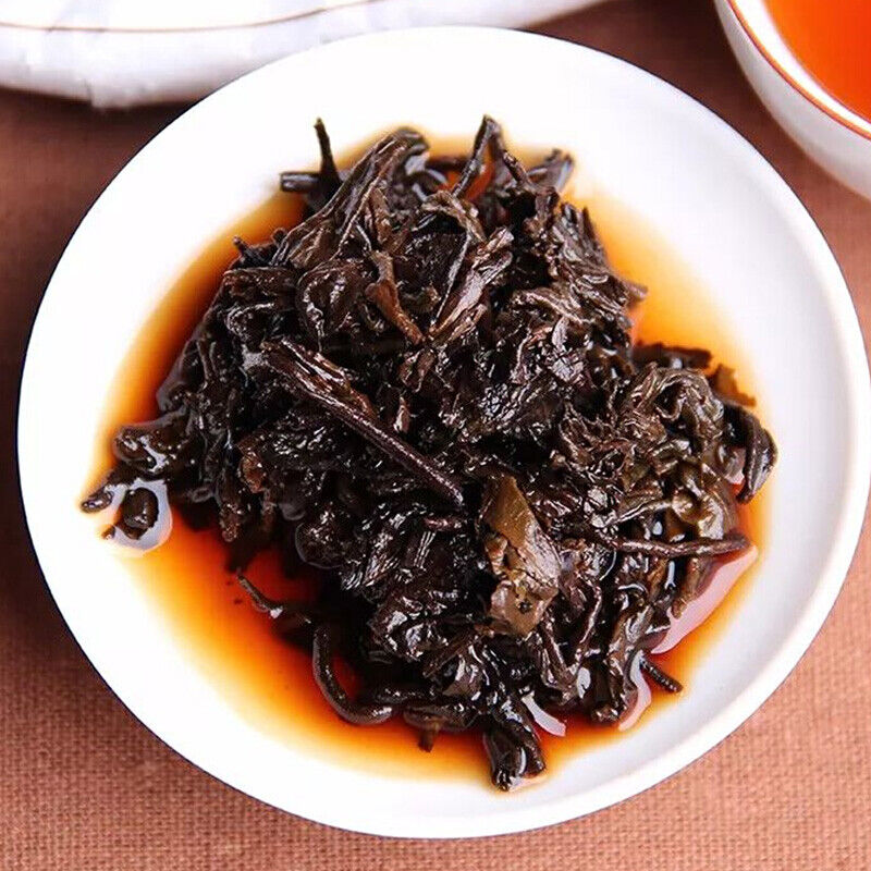 357g Ripe Pu-erh Authentic Hu Po Chun Amber Haiwan Old Comerade Puer Tea Cake