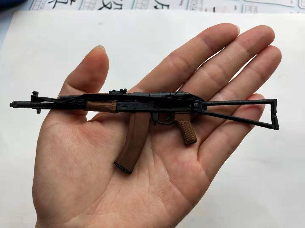 New Approx 16cm(L) 1:6 Scale Special Forces AK47 Assault Rifle PVC Plastic Model