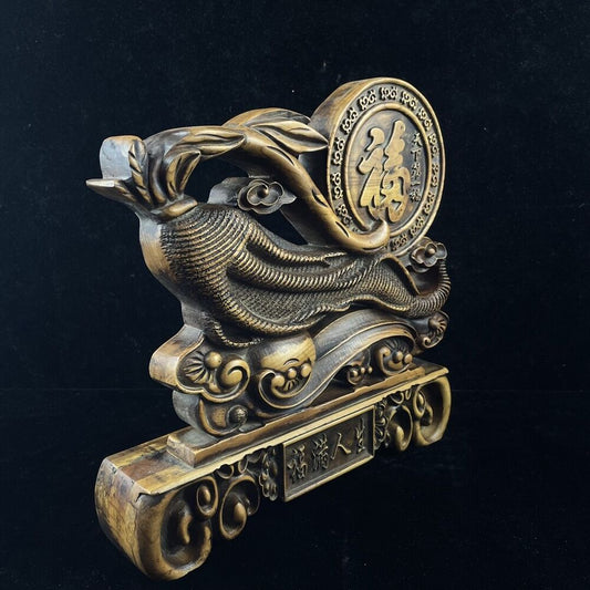 antique wood carved figures Wooden Statue Carvings Gifts home decor fu Ginseng