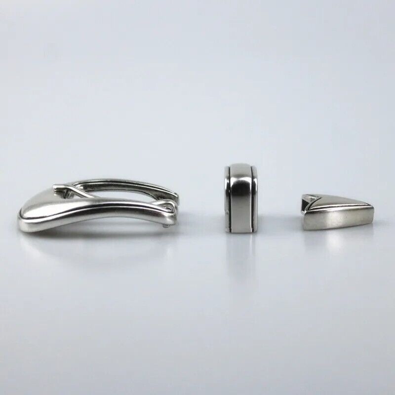Belt Buckle 3Pcs Zinc Alloy Silver DIY Classic Leathercraft Hardware Tools 3/4''