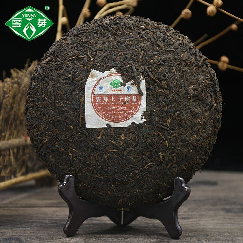 2014 Yunnan Shu Puer "Seven Yun Ya" Pu Wen YunYa Qizi Pu'er Pu-erh Ripe Tea 400g