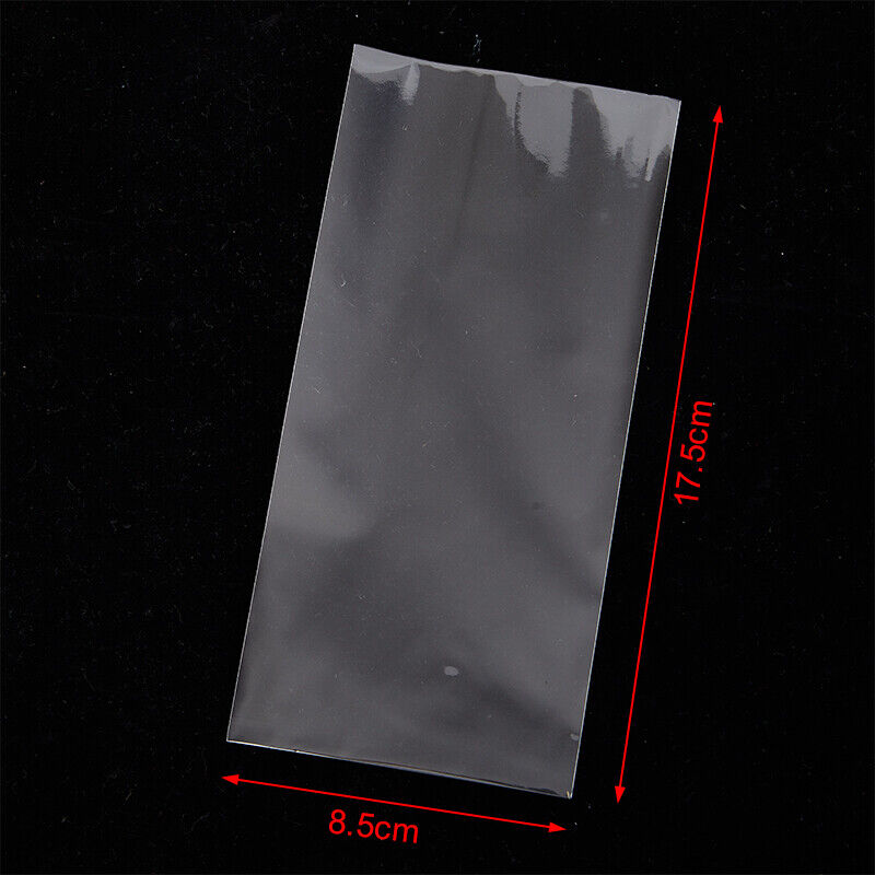 100 Pieces Paper Money Collection Protector Bag with Plastic Storage Box Clea-ca