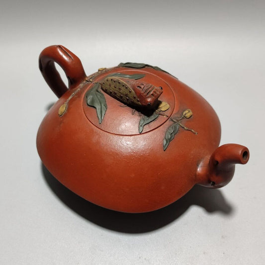 Chinese Yixing Purple Clay Teapot Tea Set Pot Zisha Ceramic Cute Decor Figurine