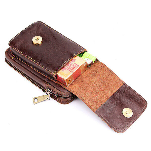 2020 Mens Belt Pouch Clip Wallet Leather Bags Fanny Waist Pack Cell Phone Clutch