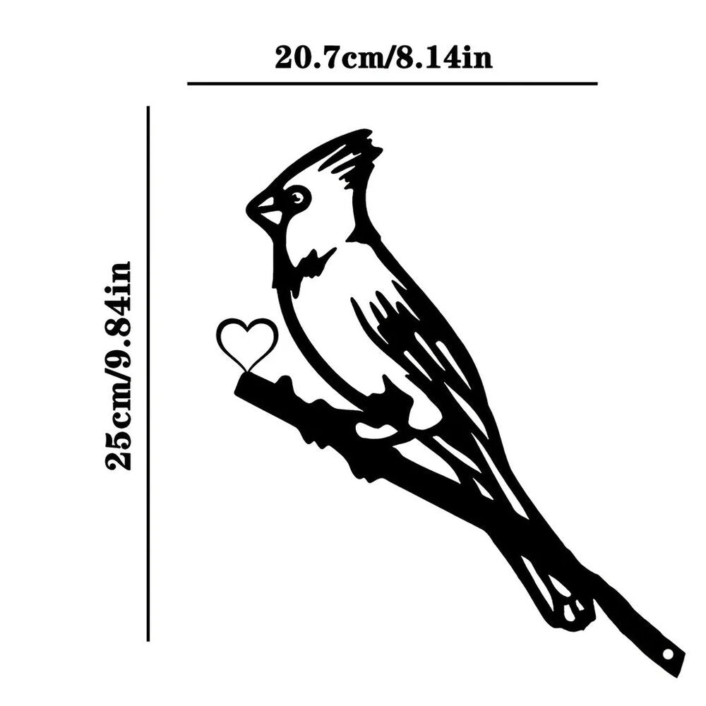 1pc Metal Swallow, Pileated Woodpecker Tree Art Decoration Metal Yard Art Birds