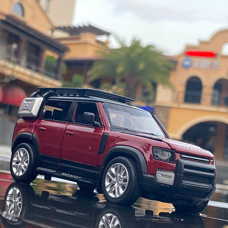 1:32 Land Rover Defender Druckguss Modell Auto SUV Spielzeug Fahrzeuge Soundlicht Kind Geschenk-