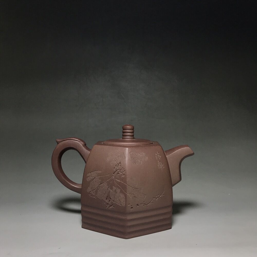 vintage chinese yixing purple clay teapot zisha ceremony teaware collection rare