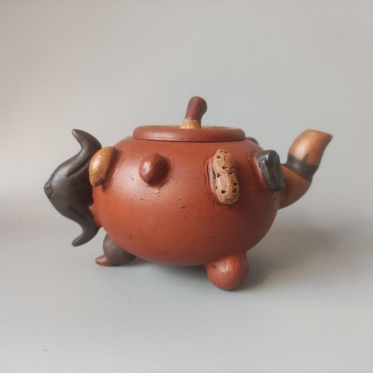 Vintage Chinese Yixing Purple Clay Teapot Zisha Ceremony Collectible Rare Large