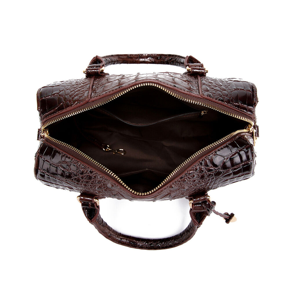 Women Patent Leather Crocodile Handbag Sling Satchel Tote Shoulder Bag Party Bag