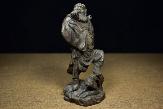 Agar Wood Vietnam wooden carving carved figure Agarwood Zhong Kui buddha statue