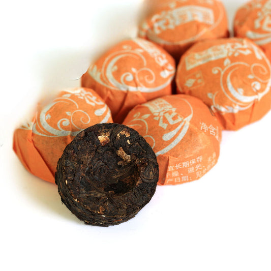 HELLOYOUNG Orange Peel Citrus Flavored Mini Ripe Cake puer Pu'er Pu erh Tea