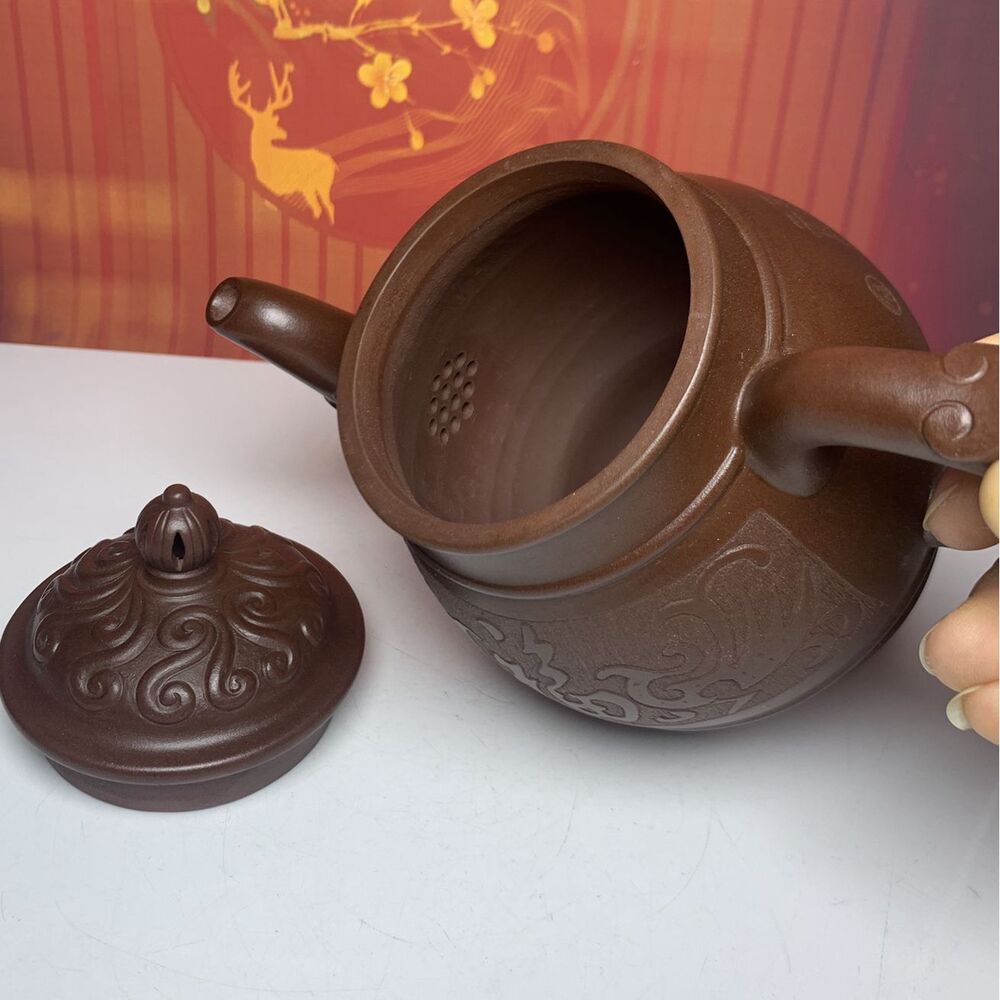Chinese Yixing Purple Clay Teapot Zisha Ceremony Exquisite Teaware Collectible